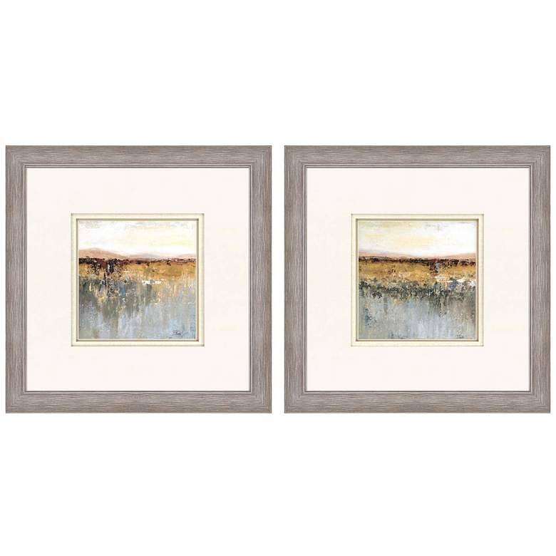Image 1 Antique Contemporary 26"W x 26"H Framed Art Set of 2