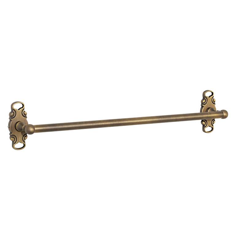 Image 1 Antique English Finish French Curve 18 inch Towel Bar