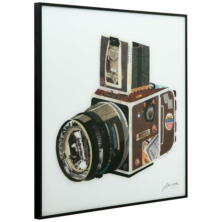 Image 5 Antique Film Projector and SLR Camera 24" High Wall Art Set more views