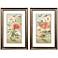 Antique Floral 22"W x 34"H Framed Art Set of 2