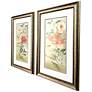 2_Antique Floral 22"W x 34"H Framed Art Set of 2 more views