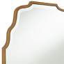 Antique Gold 40" x 26" Waved Arch Tall Traditional Wall Mirror in scene