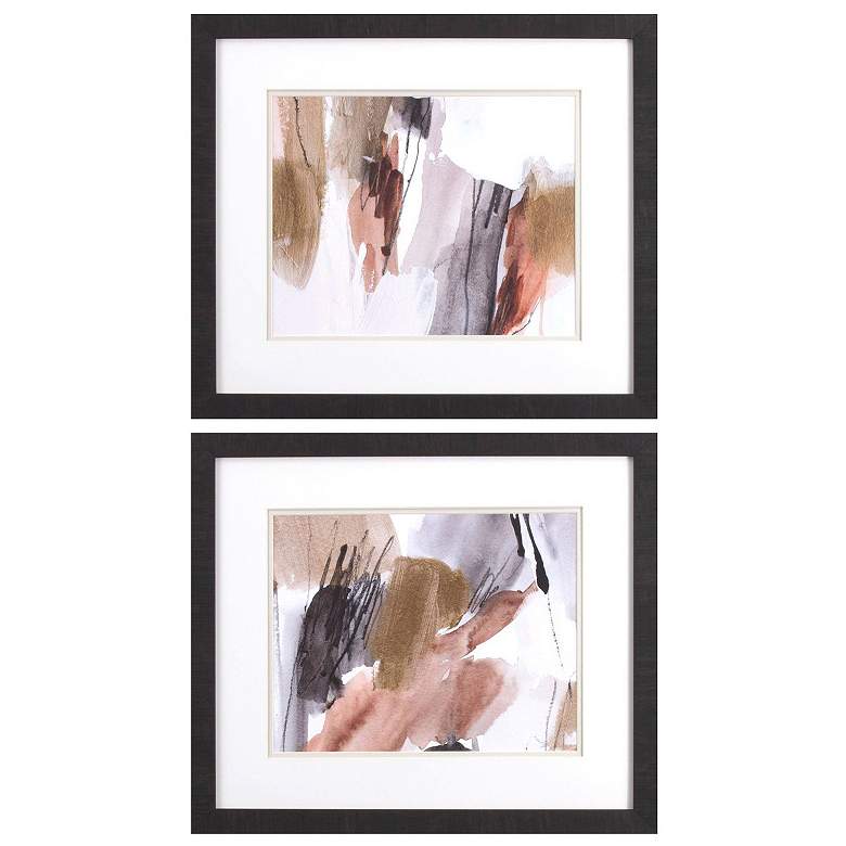 Image 1 Antique Gold A 21"W x 18"H Framed Art Set of 2