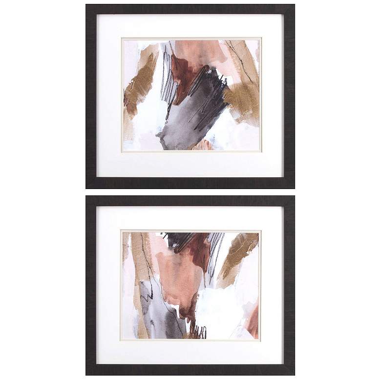 Image 1 Antique Gold B 21"W x 18"H Framed Art Set of 2