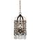 Antique Gold with Crystal 18" High Foyer Pendant Chandelier