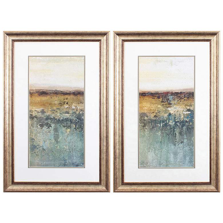Image 2 Antique Horizon 22"W x 34"H Framed Art Set of 2