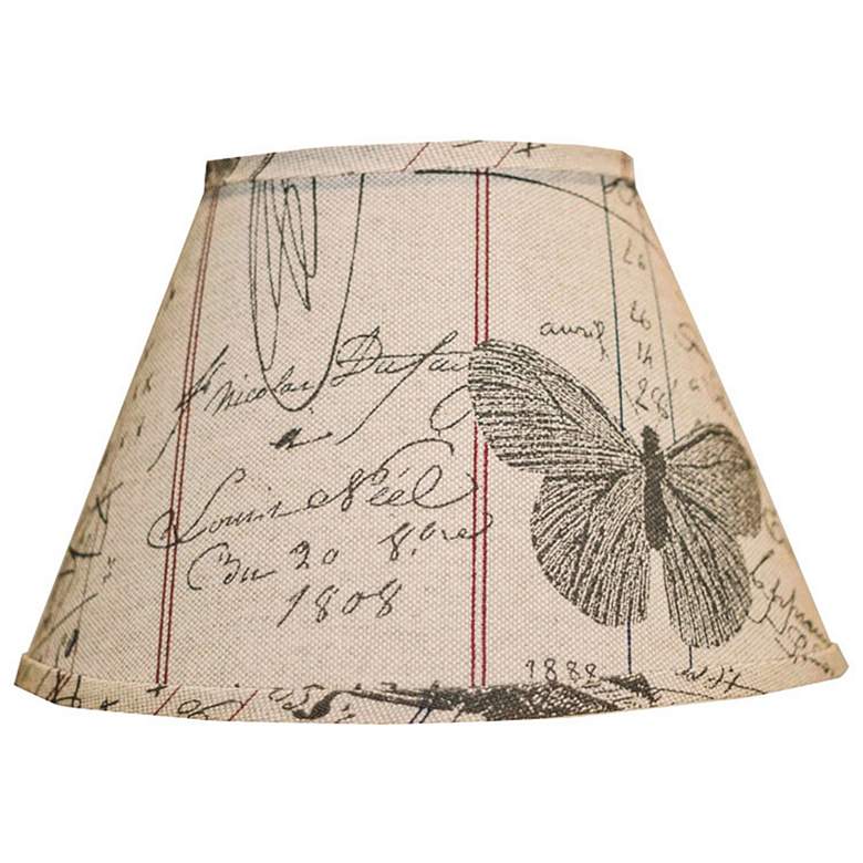 Image 1 Antique Ledger And Fossil Empire Lamp Shade 6x12x8 (Spider)