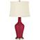 Antique Red Anya Table Lamp with Dimmer