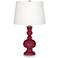 Antique Red Apothecary Table Lamp with Dimmer