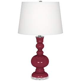 Image2 of Antique Red Apothecary Table Lamp