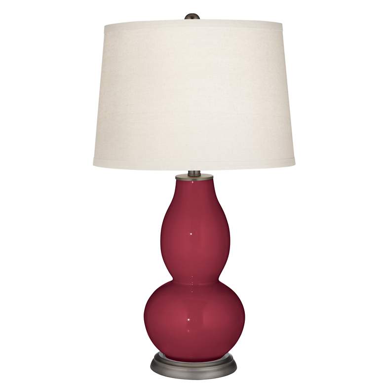 Image 2 Antique Red Double Gourd Table Lamp