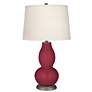 Antique Red Double Gourd Table Lamp