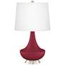 Antique Red Gillan Glass Table Lamp with Dimmer