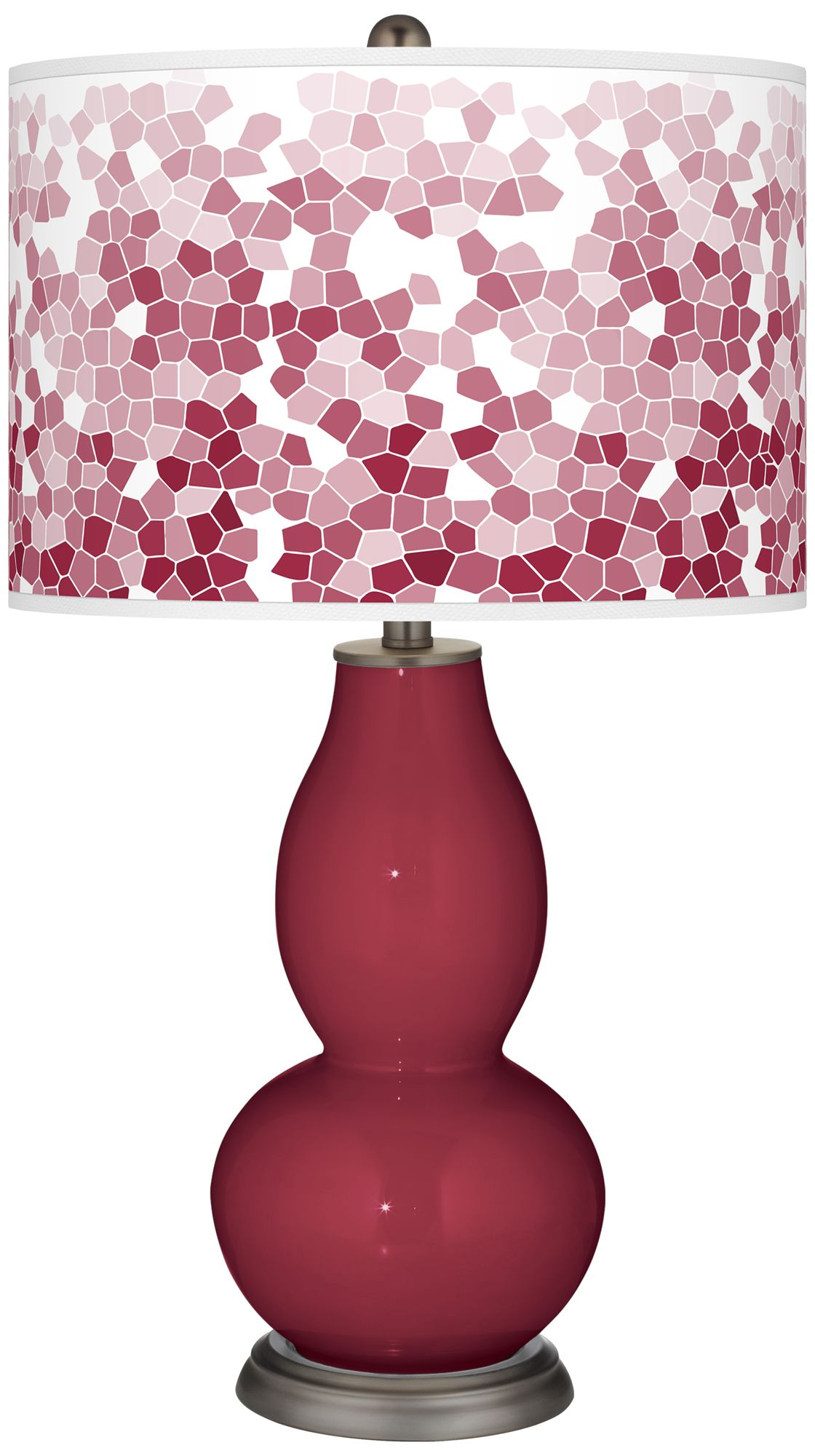Image Antique Red Mosaic Giclee Double Gourd Table Lamp