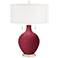 Antique Red Toby Table Lamp with Dimmer