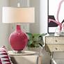 Antique Red Toby Table Lamp