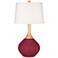 Antique Red Wexler Table Lamp with Dimmer