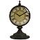 Antique Round Metal Christopher Tabletop Clock