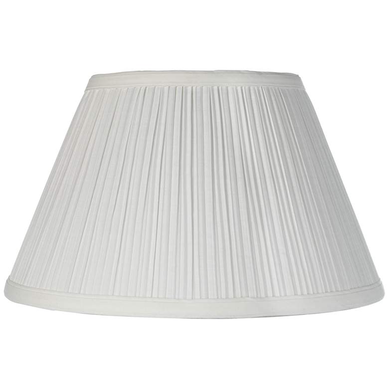 Image 1 Antique White Mushroom Pleated Uno Fitter Lamp Shade 6.5x12x7.5 (Uno)