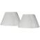 Antique White Set of 2 Pleated Lamp Shades 6.5x12x7.5 (Uno)