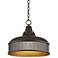 Antique Woodwork Benson 15" Wide Bronze Pendant Light