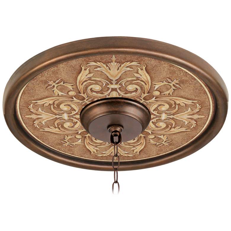 Image 1 Antiquity Clay 16 inch Wide Bronze Finish Ceiling Medallion