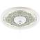 Antiquity Stone 16 Inch  Wide White 4 Inch Opening Medallion