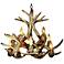 Antler 24-25"W Natural-Shed Whitetail 10-Light Chandelier