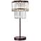 Antoinette Bronze and Clear 18" High Crystal Table Lamp
