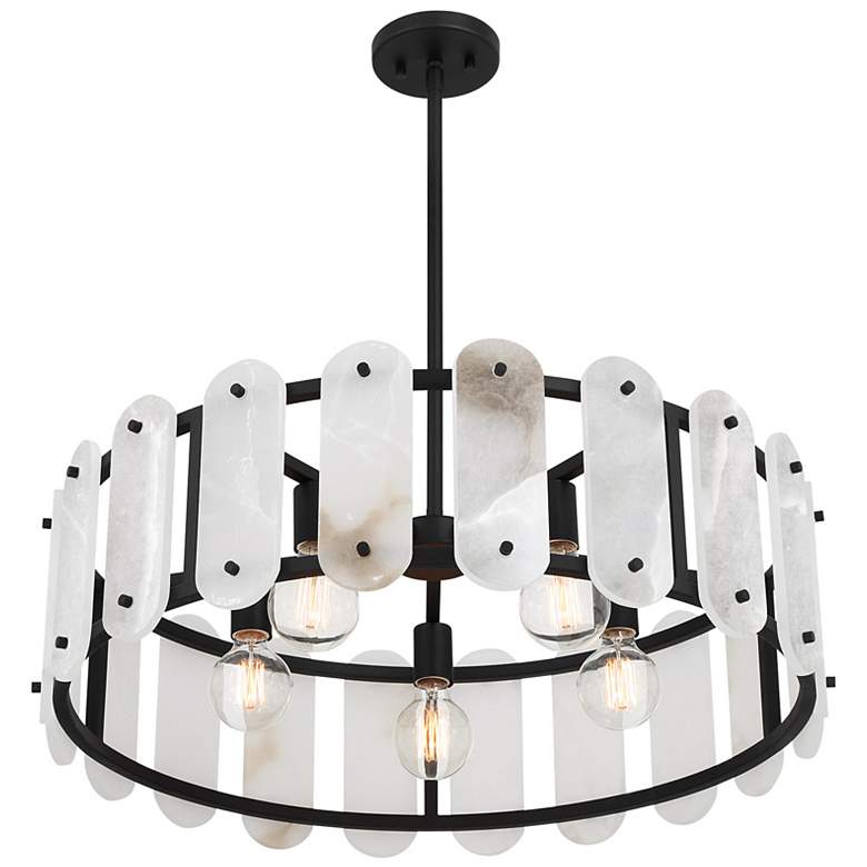 Image 4 Antolini 5-Light Pendant in Black Cashmere more views