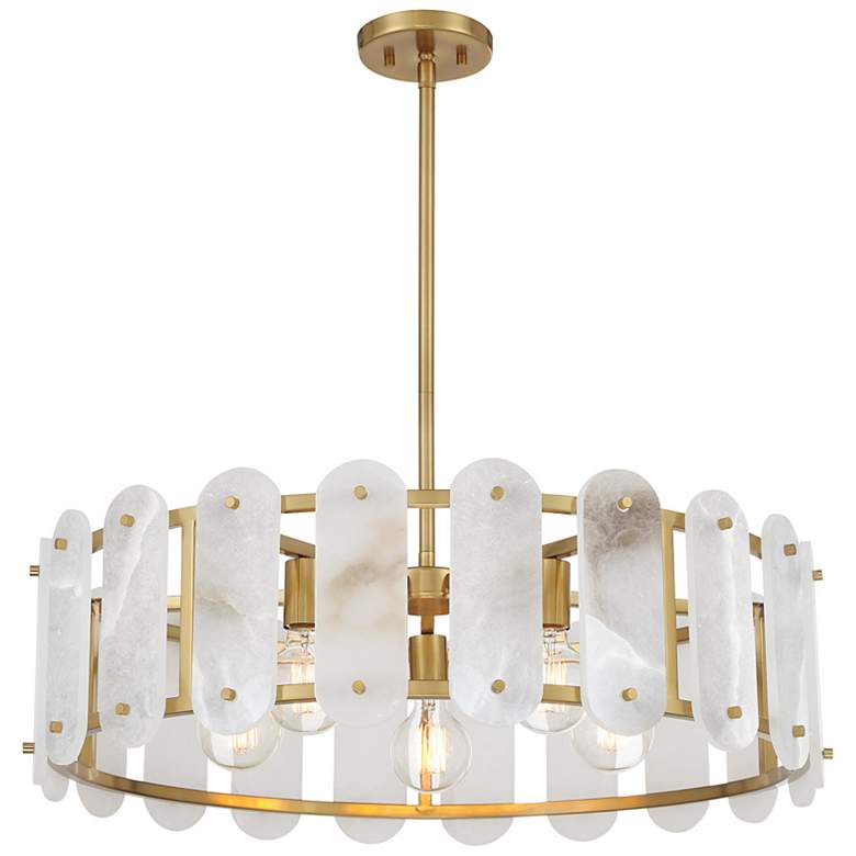 Image 3 Antolini 5-Light Pendant in Warm Brass more views