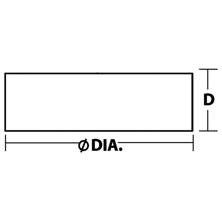 Image 3 Anton 12" LED Ceiling - Linen White Finish more views