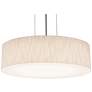 1_Anton 12" LED Pendant - Satin Nickel Finish - Jute Shade