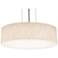 Anton 12" LED Pendant - Satin Nickel Finish - Jute Shade