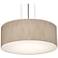 Anton 12" Pendant - Satin Nickel Finish - Jute Shade