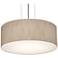 Anton 12" Pendant - Satin Nickel Finish - Jute Shade