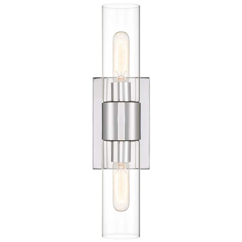 Image 1 Anton 17.5 in. 2-Light Chrome Transitional Wall Sconce Light