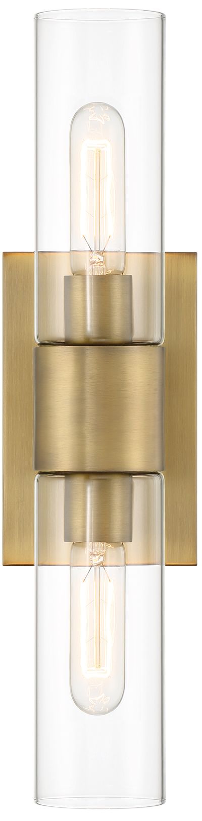 Anton 17 1/2" High Old Satin Brass 2-Light Wall Sconce