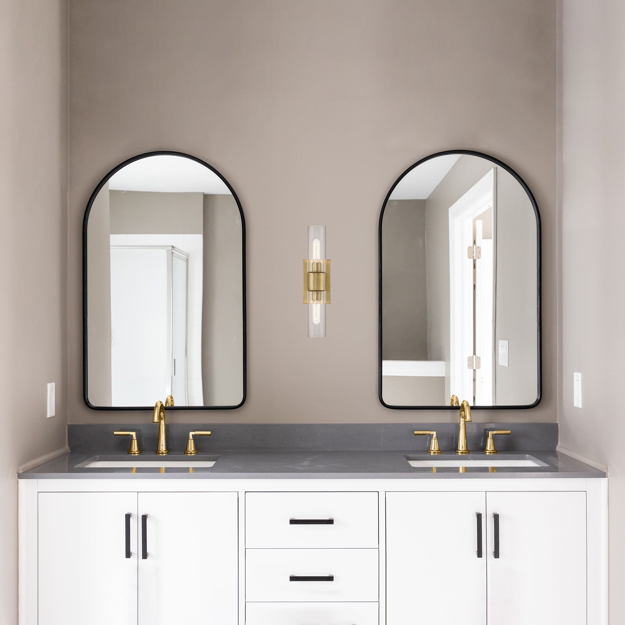 Anton 17 1/2" High Old Satin Brass 2-Light Wall Sconce