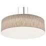 1_Anton 24" Wide Satin Nickel LED Pendant With Jute Shade