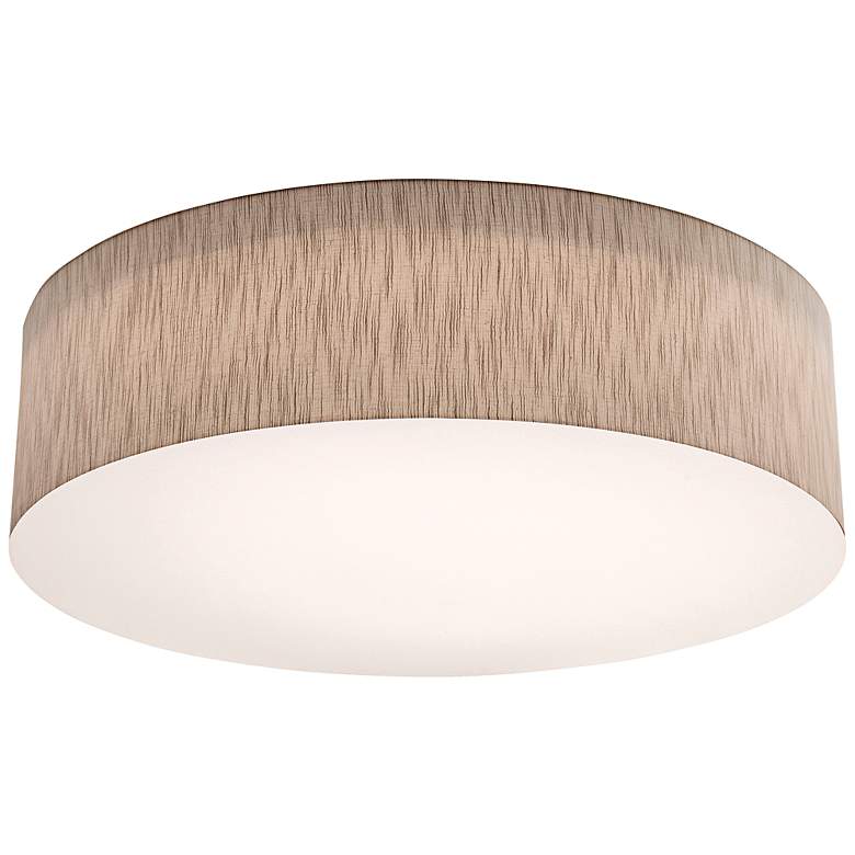 Image 1 Anton 30" Wide Jute Drum Ceiling Light