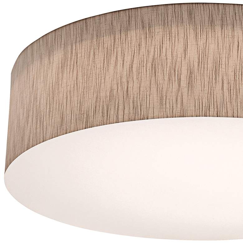 Image 2 Anton 30" Wide Jute Drum Ceiling Light more views