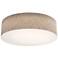 Anton 30" Wide White Flush Mount With Jute Shade