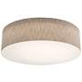 1_Anton 30" Wide White LED Flush Mount With Jute Shade
