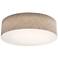 Anton 30" Wide White LED Flush Mount With Jute Shade
