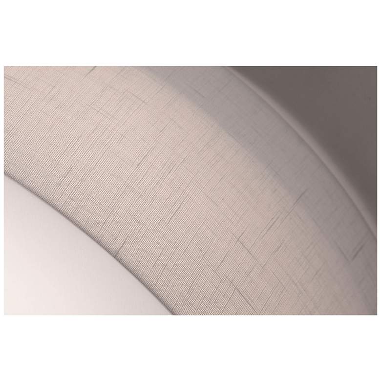 Image 2 Anton 30"W Satin Nickel LED Drum Pendant Light w/ White Shade more views