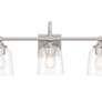 3_Antonia 25 1/4"W Brushed Nickel 3-Light Vanity Bath Light more views
