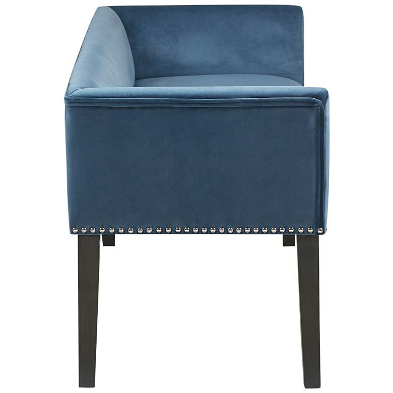 Image 6 Antonio 43 1/2" Wide Blue Fabric Accent Bench more views