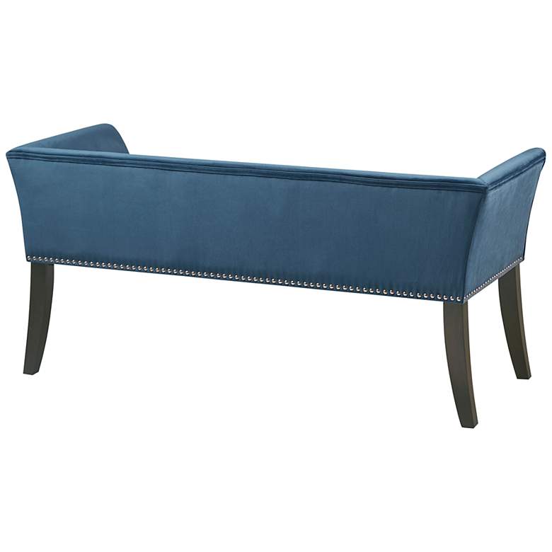 Image 7 Antonio 43 1/2 inch Wide Blue Fabric Accent Bench more views