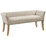 Thumbnail2 of Antonio 49 1/2" Wide Taupe Fabric Banquette Accent Bench